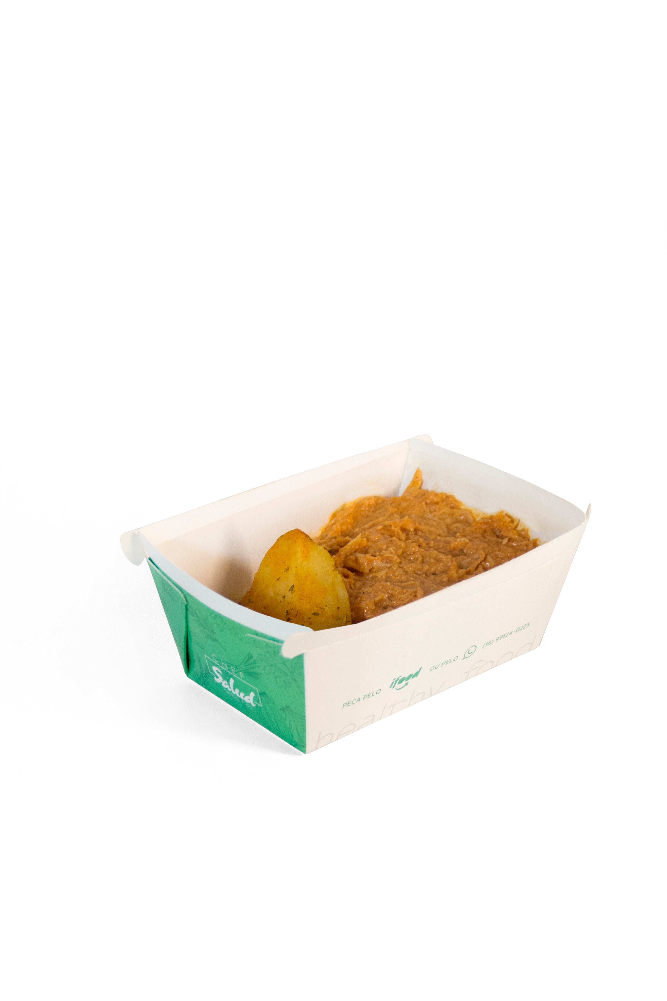 Frango cremoso light, batata inglesa rœstica