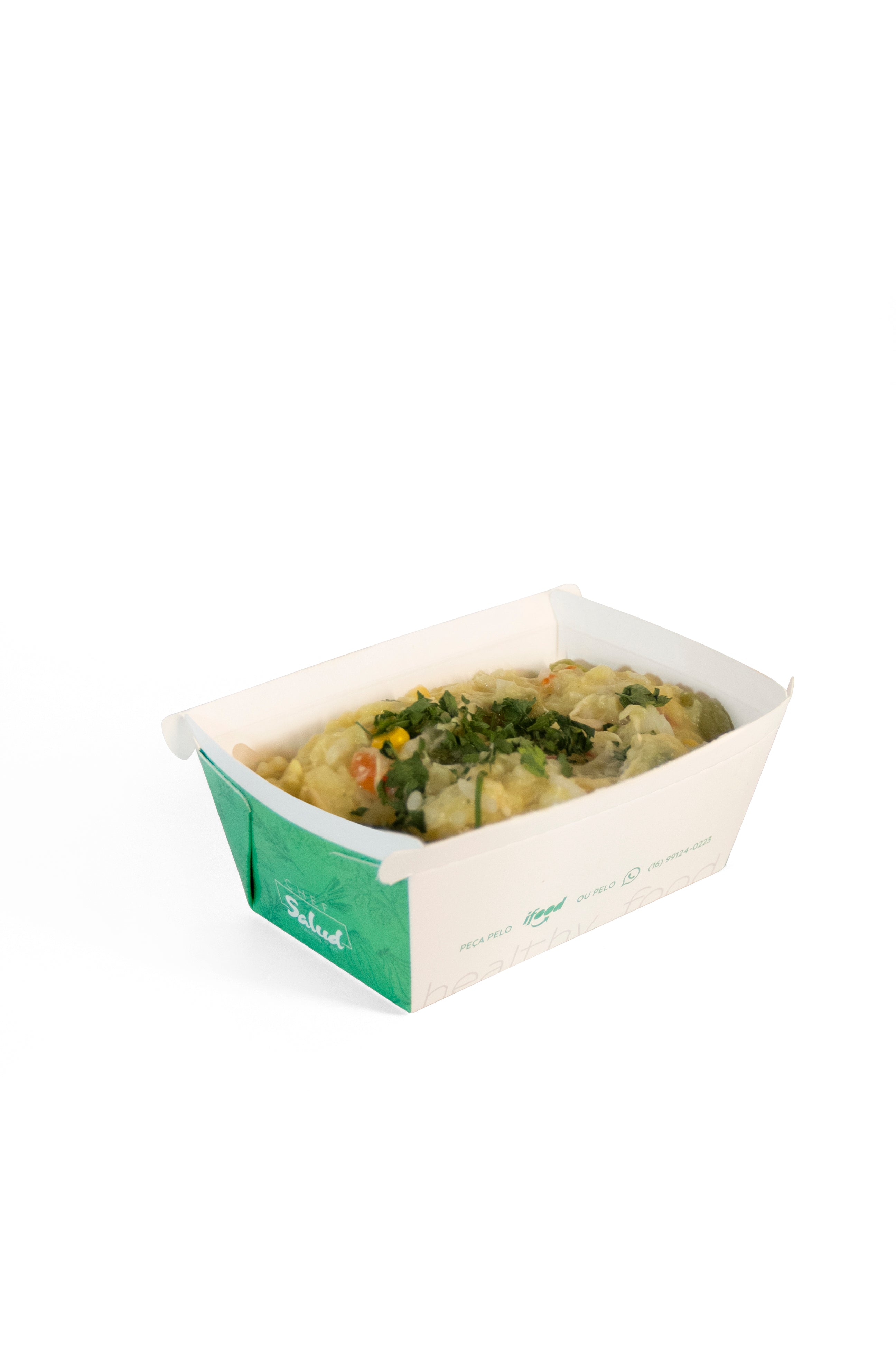 Canja de peito de frango, legumes e arroz branco