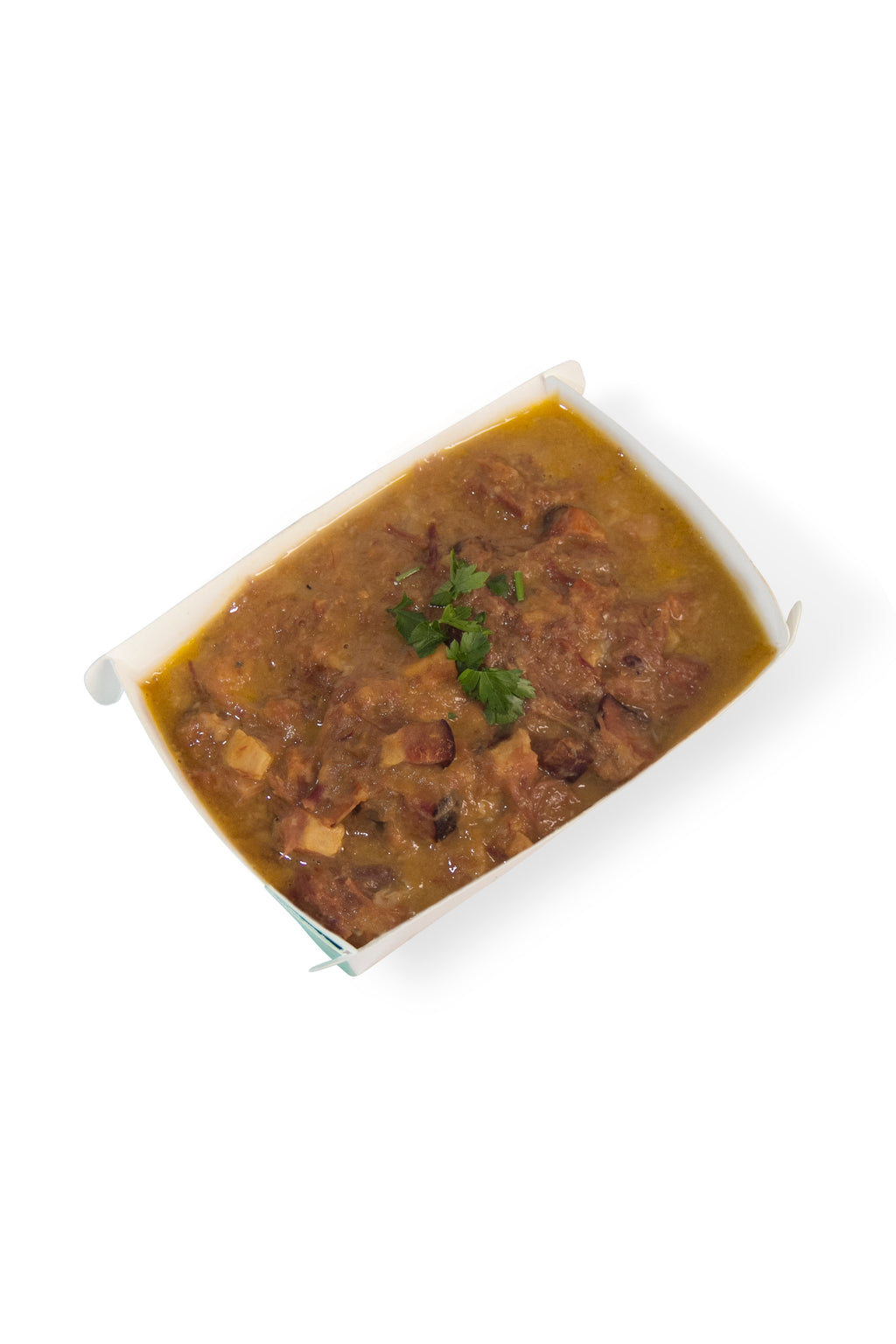 Caldo de feijão com bacon e carne seca