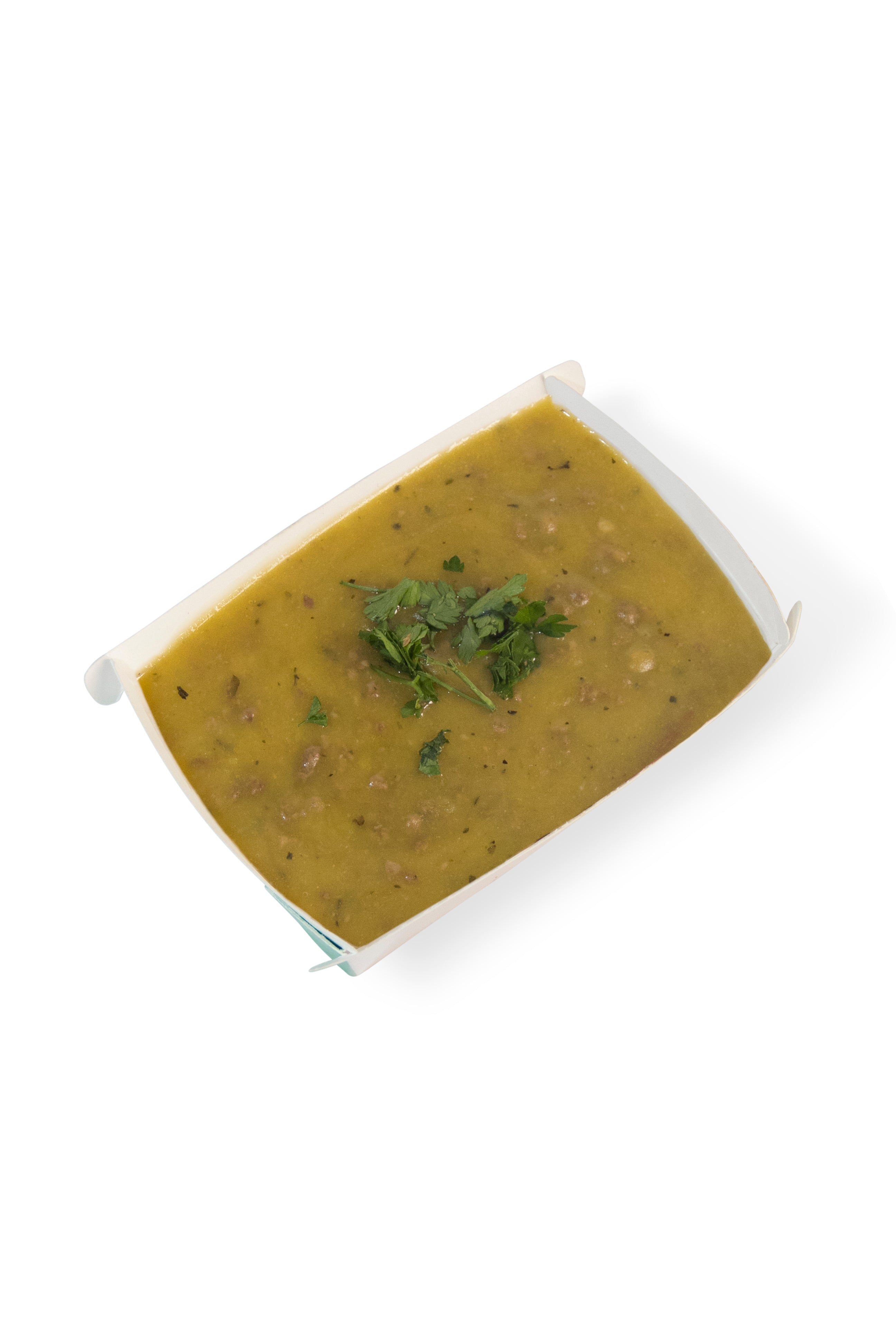 Caldo de mandioquinha salsa com carne