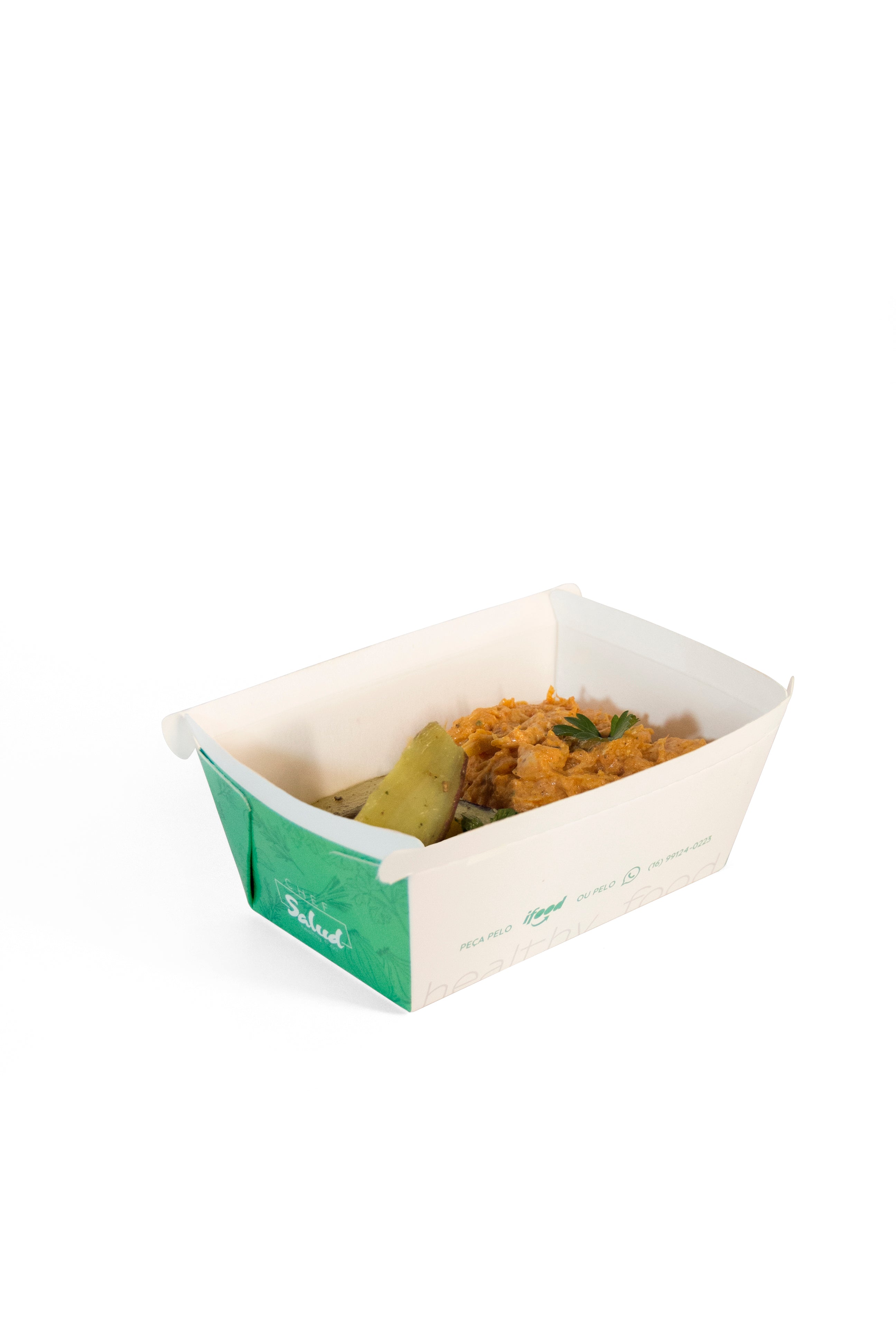 Frango cremoso light e batata doce rœstica