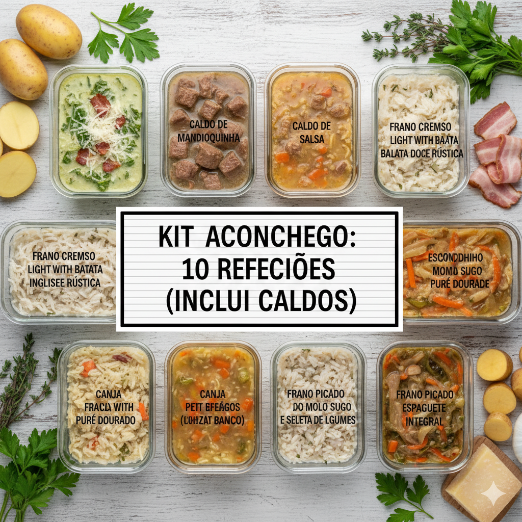 Kit 3 Pratos & Caldos: 10 Opções Reconfortantes