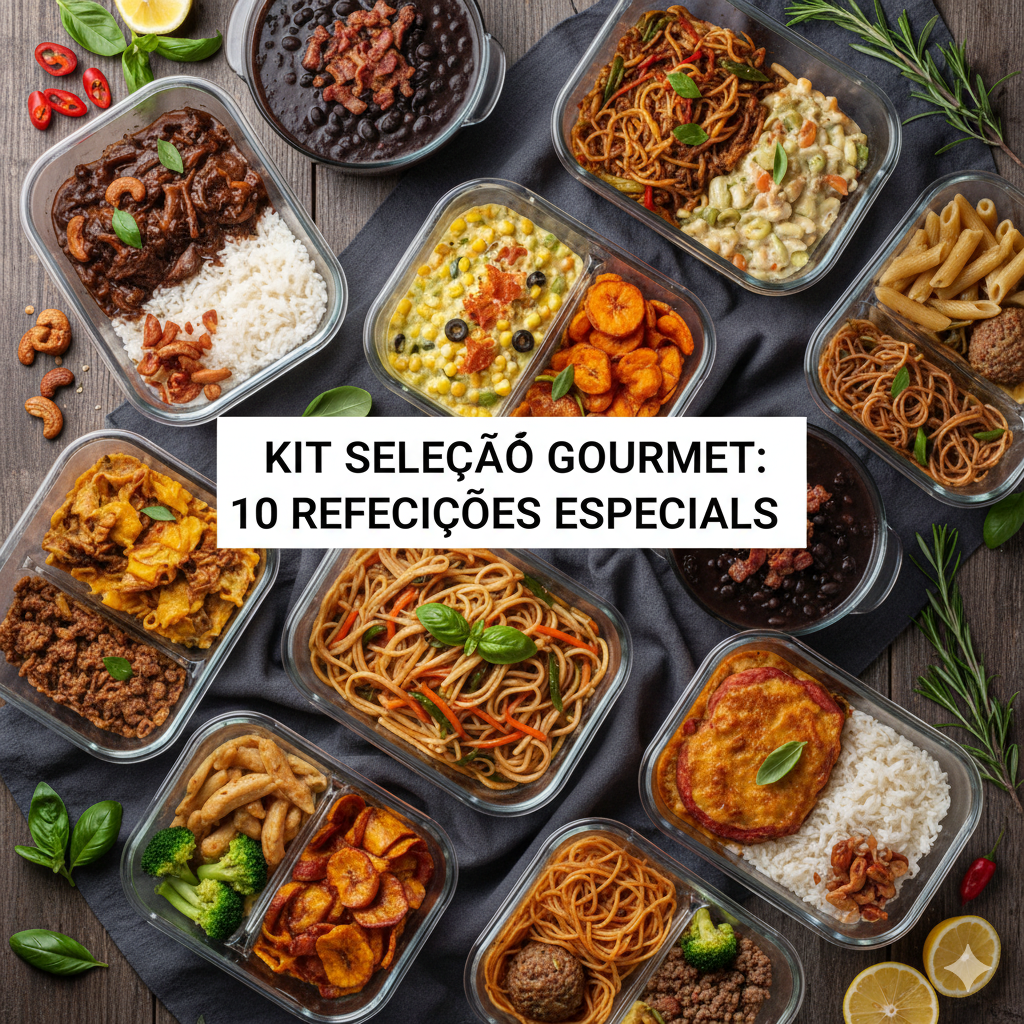 Kit 2 Sabores Premium: 10 Refeições Selecionadas